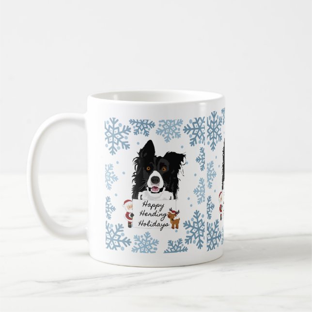 Caneca De Café Feliz Dia de Férias de Cachorro (Esquerda)