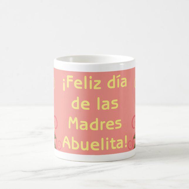 Caneca De Café Feliz Día de las Madres Abuelita! (Centro)