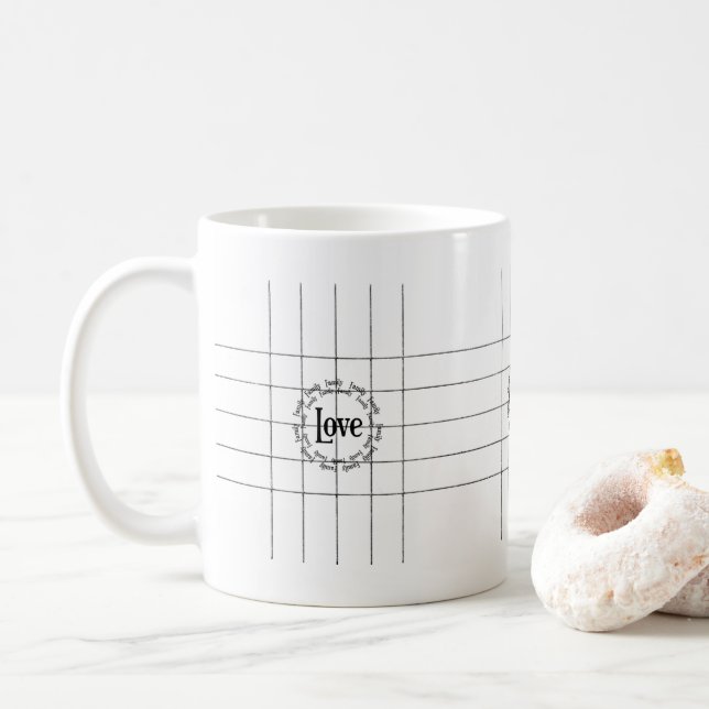 Caneca De Café Feliz dia de os namorados Mugs Love Family (Com Donut)