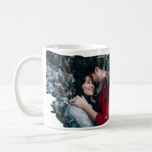 Caneca De Café Feliz dia de os namorados personalizado de fotos e