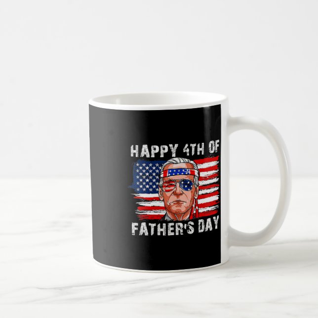 Caneca De Café Feliz Dia de os pais Engraçado Joe Biden Independê (Direita)