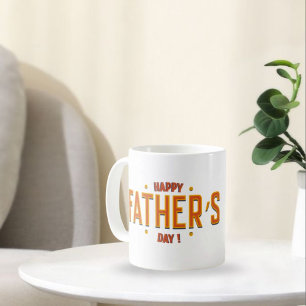 Caneca De Café Feliz Dia de os pais - Presente Corajoso para o Mu