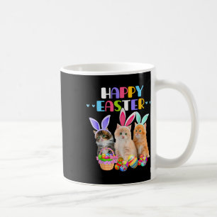 Caneca De Café Feliz Dia de Páscoa Coelho Gato Ovos Cesta Homens