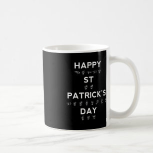 Caneca De Café Feliz Dia de São Patrício ASL Sensibilização dos s