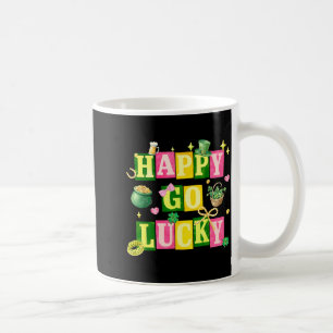 Caneca De Café Feliz dia de São Patrício despreocupado laço coque