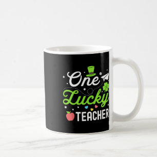 Caneca De Café Feliz Dia de São Patrício Um Professor Sortudo Sha
