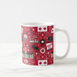 Caneca De Café Feliz Dia do Canadá Ideia de Presente