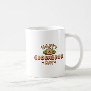Caneca De Café Feliz Dia do Groundhog Homens Mulheres Meninos Men