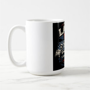 Caneca De Café Feliz Dia do Trabalhador Bandeira Americana Vintag