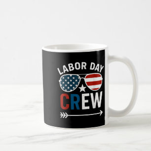 Caneca De Café Feliz Dia do Trabalho Tripulação Patriota Feliz Di