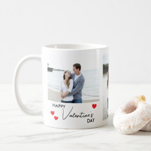 Caneca De Café Feliz Dia dos Namorados 3 Colagem de Fotos Nomes P