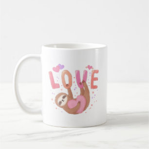 Caneca De Café Feliz Dia dos Namorados com Preguiça