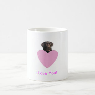 Caneca De Café Feliz dia dos namorados de labrador retriever