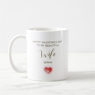 Caneca De Café Feliz Dia dos Namorados para Minha Bela Esposa
