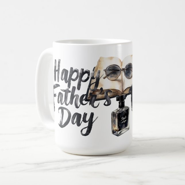 Caneca De Café Feliz Dia dos Pais (Frente Esquerda)