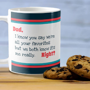 Caneca De Café Feliz Dia dos Pais Tipografia Favorita Listra Cora