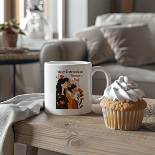 Caneca De Café Feliz Dia Internacional da Mulher
