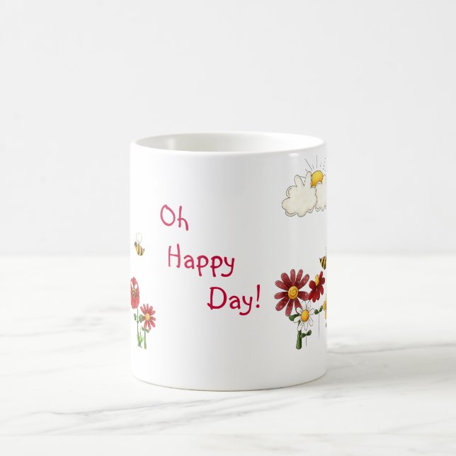 Caneca De Café Feliz Dia Mug (Centro)