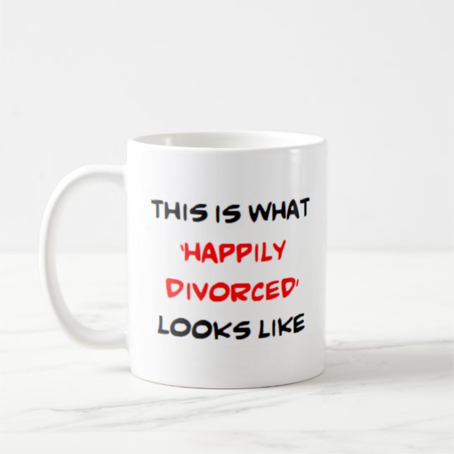 Caneca De Café feliz divorciado (Esquerda)