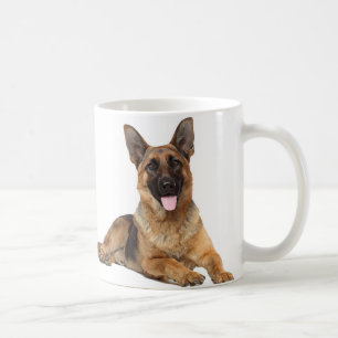Caneca de café feliz do german shepherd
