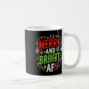 Caneca De Café Feliz E Af Brilhante - Engraçado Desi De Férias De