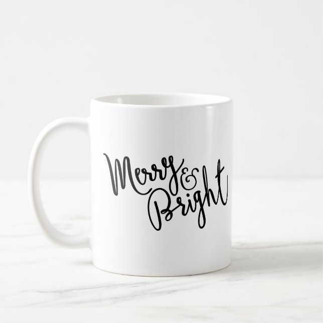 Caneca De Café Feliz e Brilho (Esquerda)