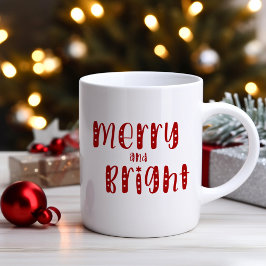 Caneca De Café Feliz E Brilho Vermelho Festivo De Natal
