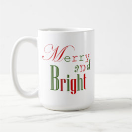 Caneca De Café Feliz e café de Natal brilhante