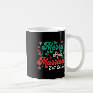 Caneca De Café Feliz E Matriz De Casal De Natal Do Xmas Casado