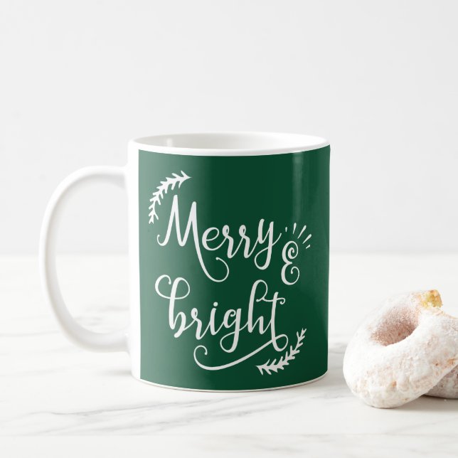 Caneca De Café feliz e Natal brilhante (Com Donut)