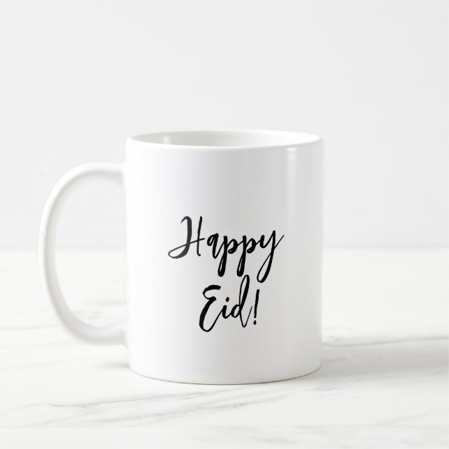 Caneca De Café Feliz Eid Simple Minimalista (Esquerda)