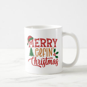 Caneca De Café Feliz Elfin Natal