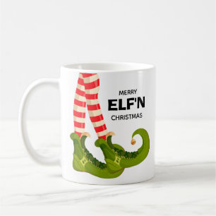 Caneca De Café Feliz Elf'n Natal