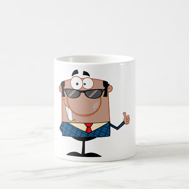 Caneca De Café Feliz empresário (Criador carregado)