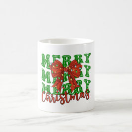 Caneca De Café Feliz Feliz Feliz Coquete de Natal