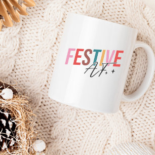 Caneca De Café Feliz Festivo Festivo AF Humorístico Natal