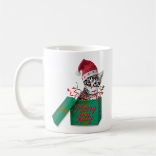 Caneca De Café Feliz Gatinho, Feliz Natal
