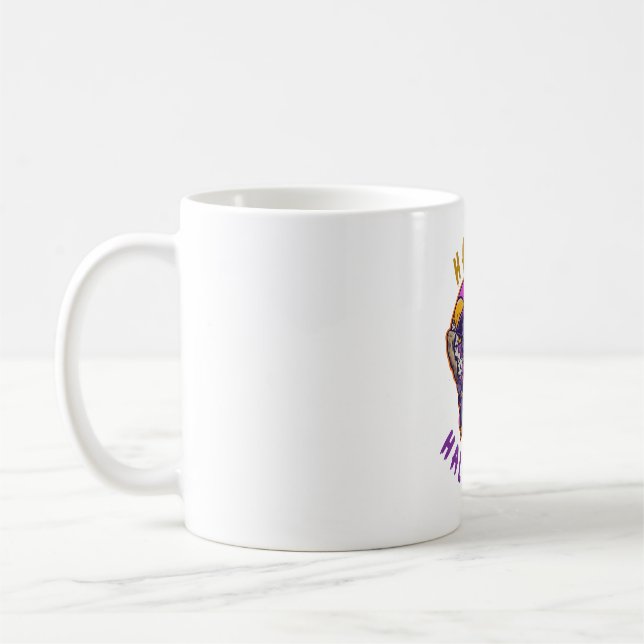 Caneca De Café Feliz Gato de Bruxas de Halloween (Esquerda)