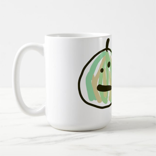 Caneca De Café Feliz Gato Preto Jack o Lanterna Verde (Esquerda)