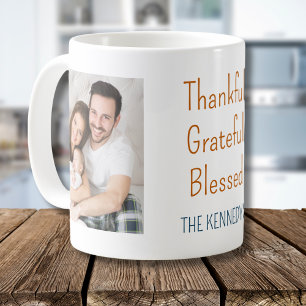 Caneca De Café Feliz Graças Abençoado Ação de Graças 2 Foto