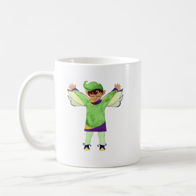 Caneca De Café Feliz Green Elf Mug (Esquerda)