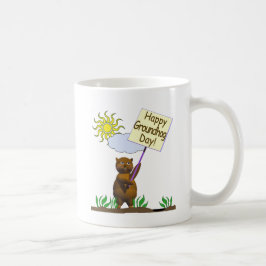 Caneca De Café Feliz Groundhog Day Groundhog