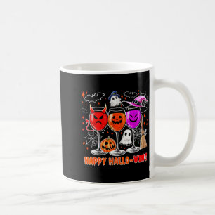 Caneca De Café Feliz Hallo-vinho Divertido Halloween Copo Vinho B