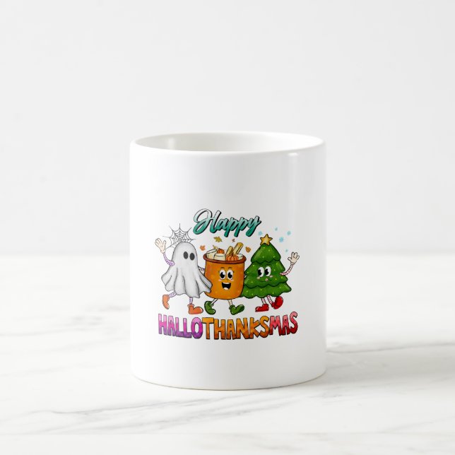 Caneca De Café Feliz Hallothanksmas (Centro)