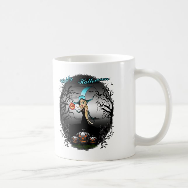 Caneca De Café Feliz Halloween (Direita)