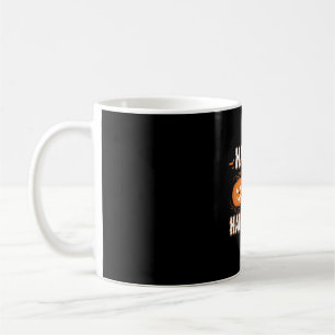 Caneca De Café Feliz Halloween Abóbora Morcego Vetor