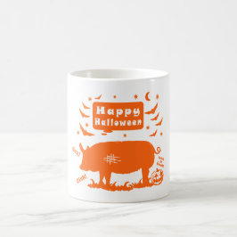 Caneca De Café Feliz Halloween Boo Oink