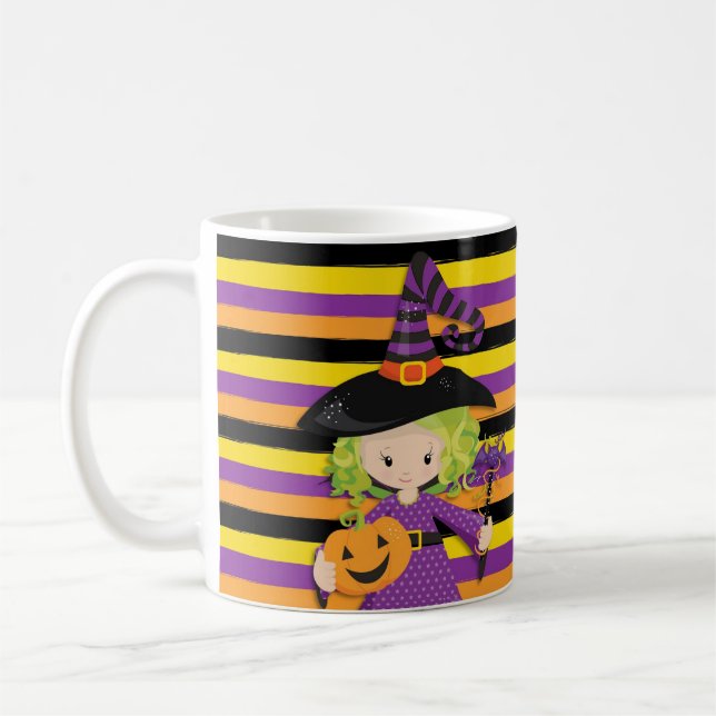 Caneca De Café Feliz halloween bruxa (Esquerda)