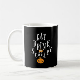 Caneca De Café Feliz Halloween Coma Beba E Seja Assustador Fashio