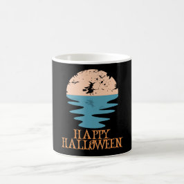 Caneca De Café Feliz Halloween Engraçado Caráter Assustador